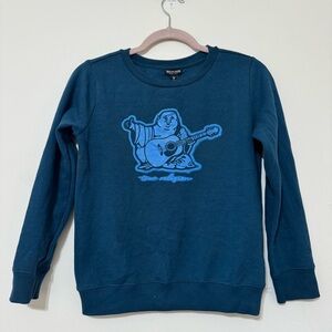 NWT Kids True Religion crewneck Buddha graphic sweatshirt